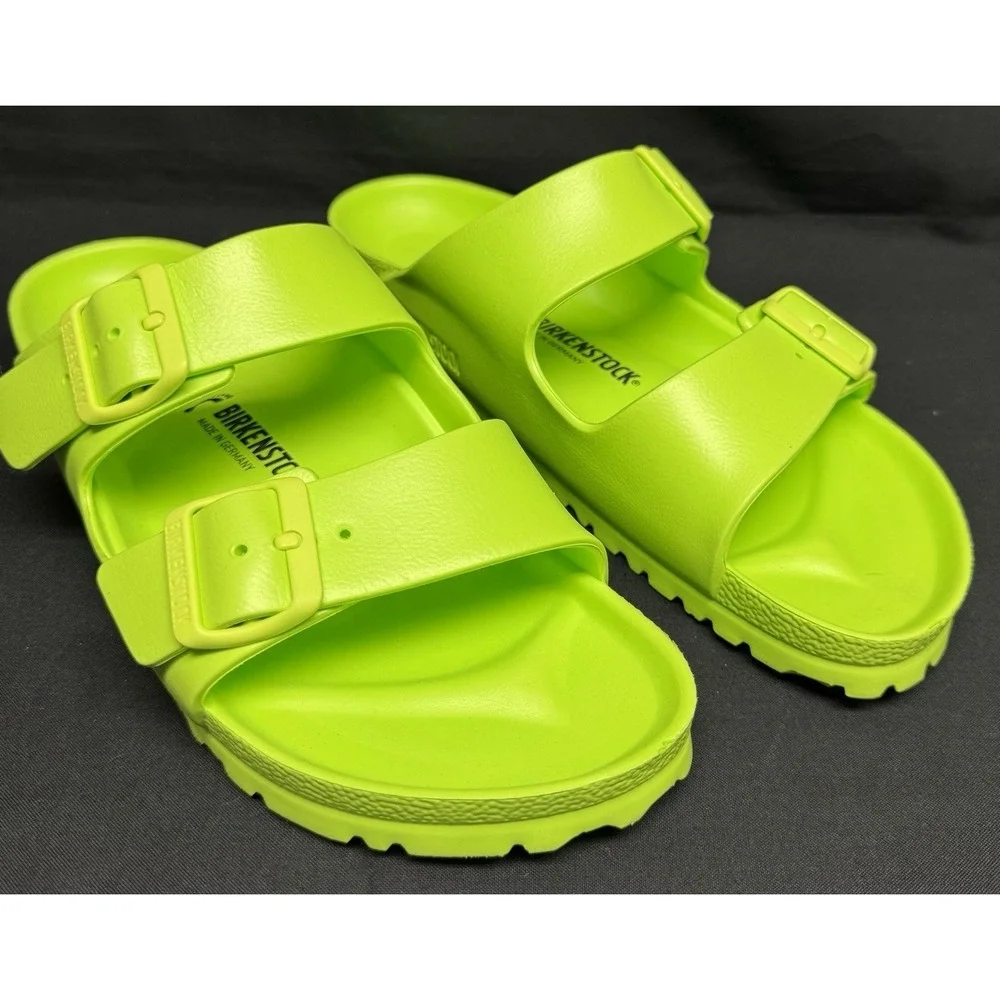 Birkenstock Arizona EVA Active Lime Women Size 10/Men 8 EU 41 Nearly New - Picture 1 of 10